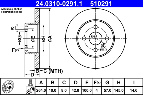 Brake Disc PowerDisc 24.0310-0291.1
