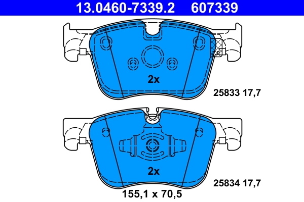 Brake Pad Set, disc brake 13.0460-7339.2