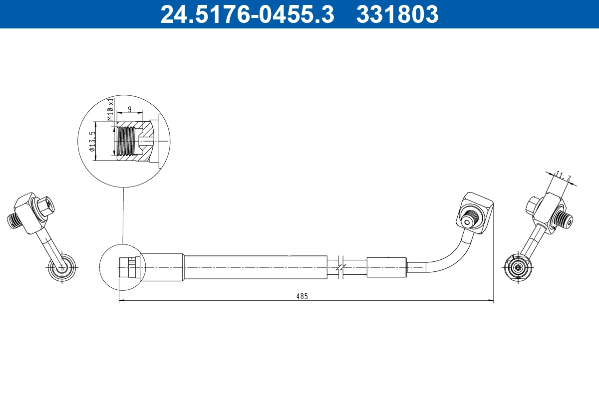 Brake Hose 24.5176-0455.3