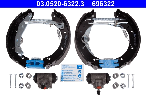 Brake Shoe Set Original ATE TopKit 03.0520-6322.3