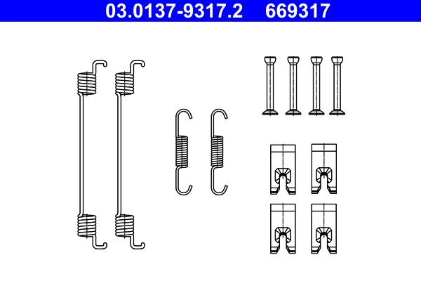 Accessory Kit, brake shoes 03.0137-9317.2