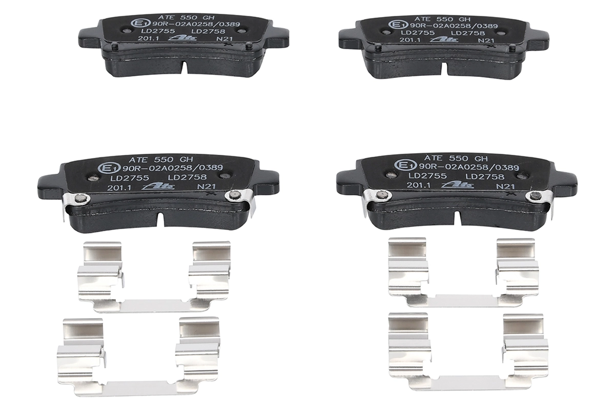 Brake Pad Set, disc brake ATE Ceramic 13.0470-2755.2