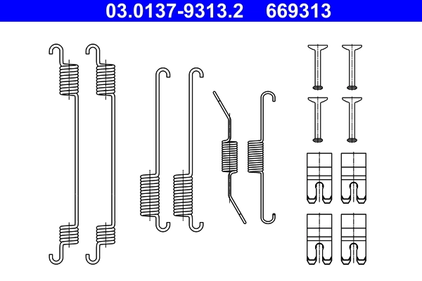 Accessory Kit, brake shoes 03.0137-9313.2