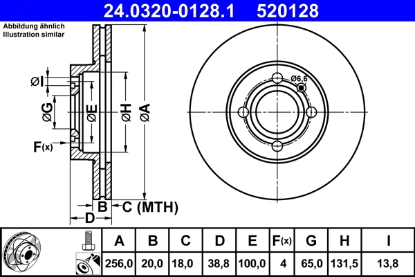 Brake Disc PowerDisc 24.0320-0128.1
