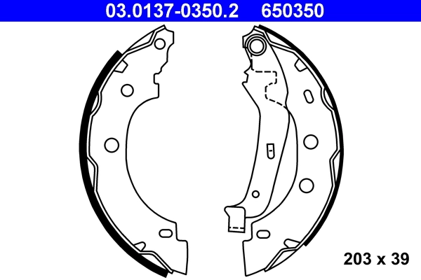 Brake Shoe Set 03.0137-0350.2