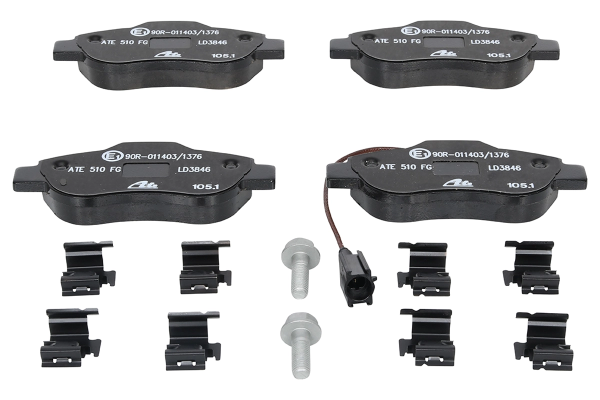 Brake Pad Set, disc brake ATE Ceramic 13.0470-3846.2