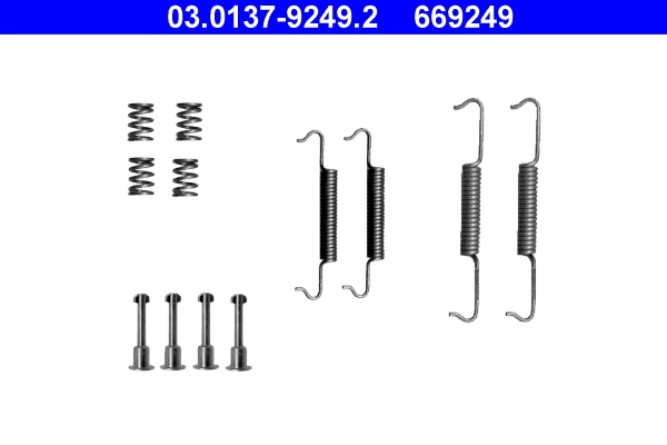 Accessory Kit, parking brake shoes 03.0137-9249.2