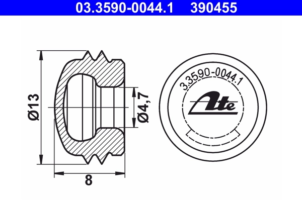 Sealing/Protective Cap 03.3590-0044.1