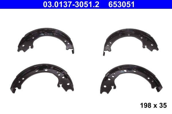 Brake Shoe Set, parking brake 03.0137-3051.2