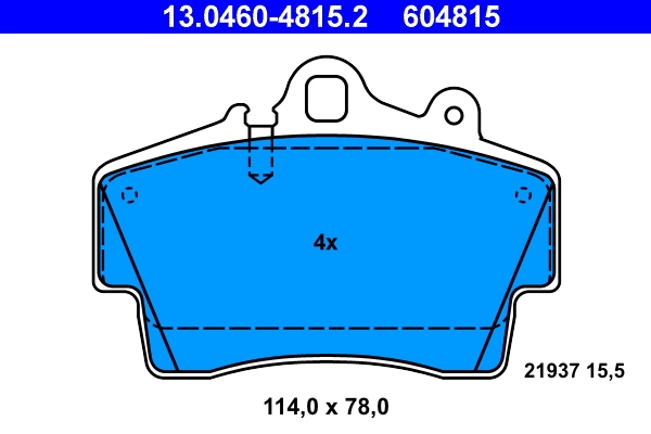 Brake Pad Set, disc brake 13.0460-4815.2