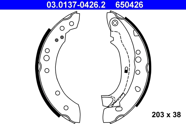 Brake Shoe Set 03.0137-0426.2