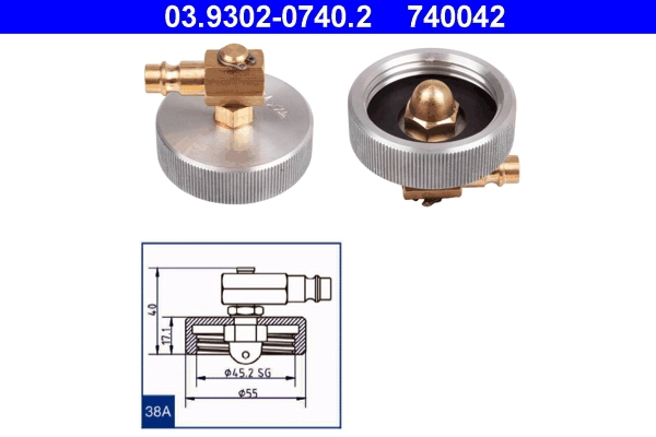Brake Bleeder Adapter 03.9302-0740.2