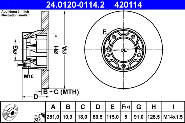 Brake Disc 24.0120-0114.2