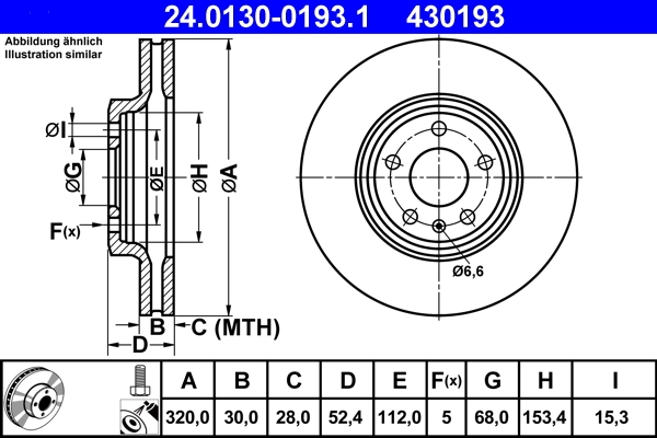 Brake Disc 24.0130-0193.1