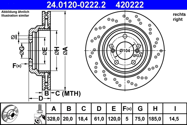 Brake Disc 24.0120-0222.2
