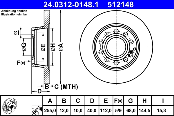 Brake Disc PowerDisc 24.0312-0148.1