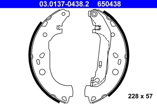 Brake Shoe Set 03.0137-0438.2