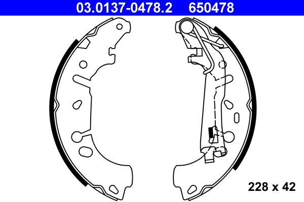 Brake Shoe Set 03.0137-0478.2