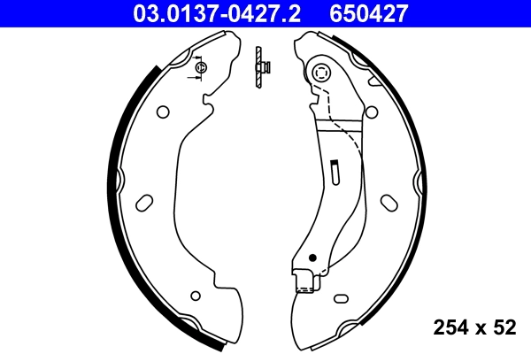 Brake Shoe Set 03.0137-0427.2