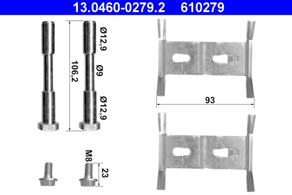 Accessory Kit, disc brake pad 13.0460-0279.2