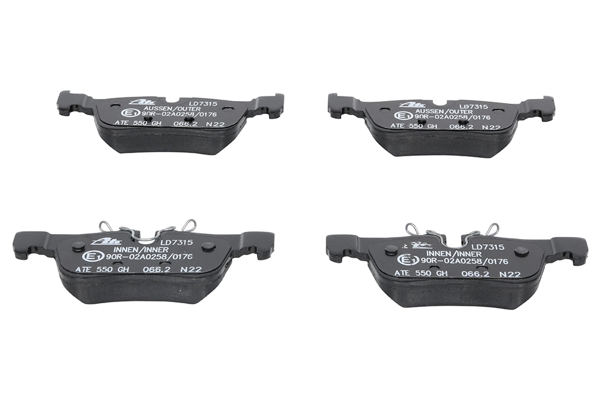 Brake Pad Set, disc brake ATE Ceramic 13.0470-7315.2