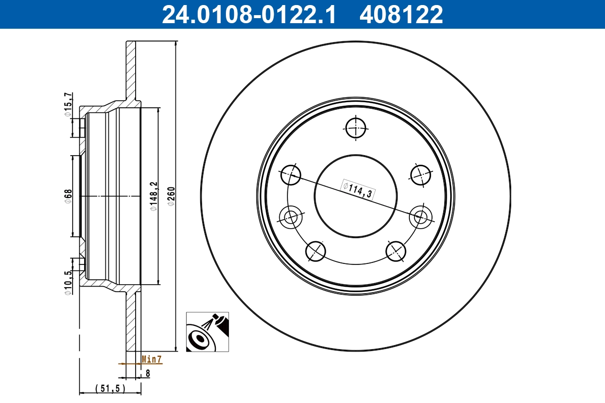 Brake Disc 24.0108-0122.1