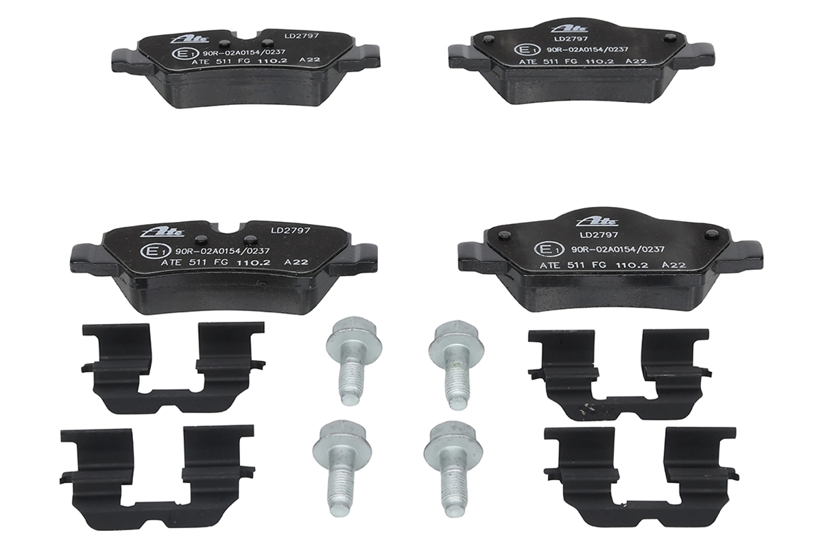Brake Pad Set, disc brake ATE Ceramic 13.0470-2797.2