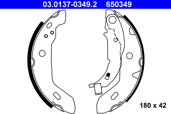 Brake Shoe Set 03.0137-0349.2