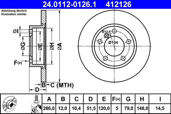 Brake Disc 24.0112-0126.1