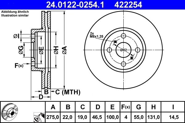 Brake Disc 24.0122-0254.1