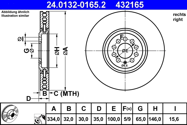 Brake Disc 24.0132-0165.2