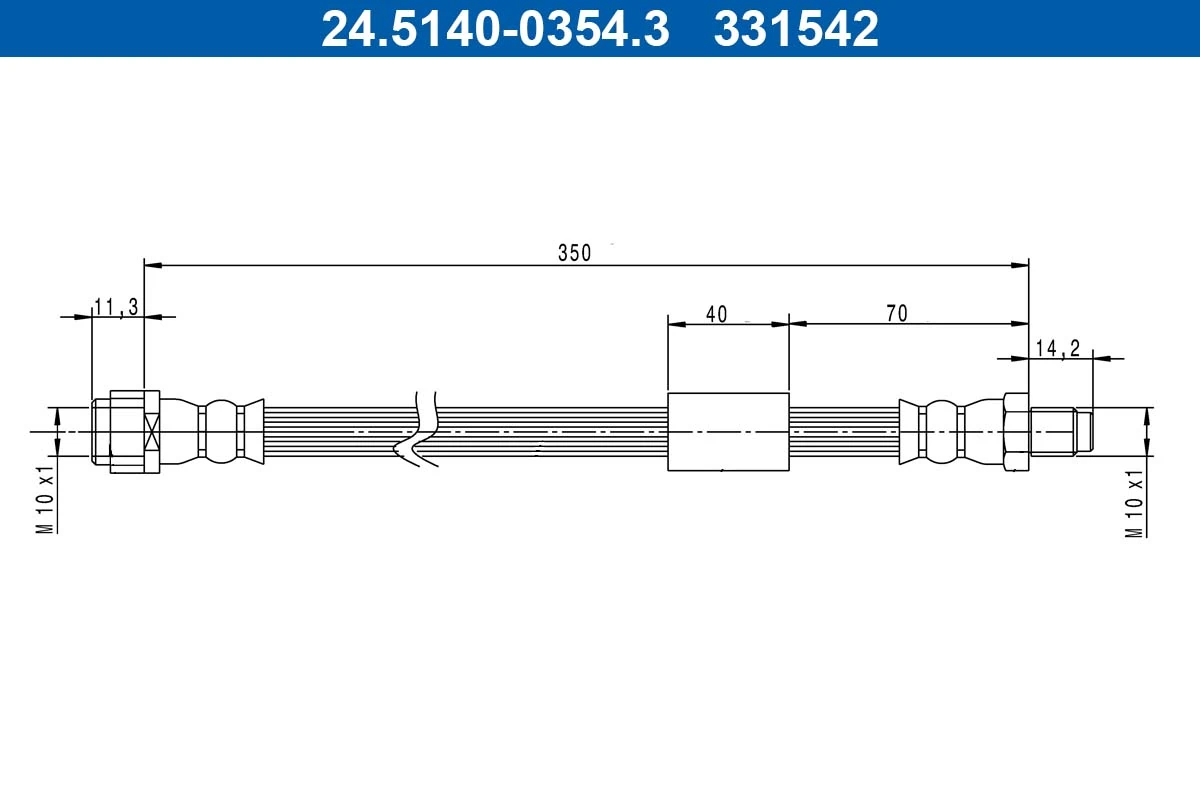 Brake Hose 24.5140-0354.3