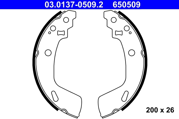 Brake Shoe Set 03.0137-0509.2