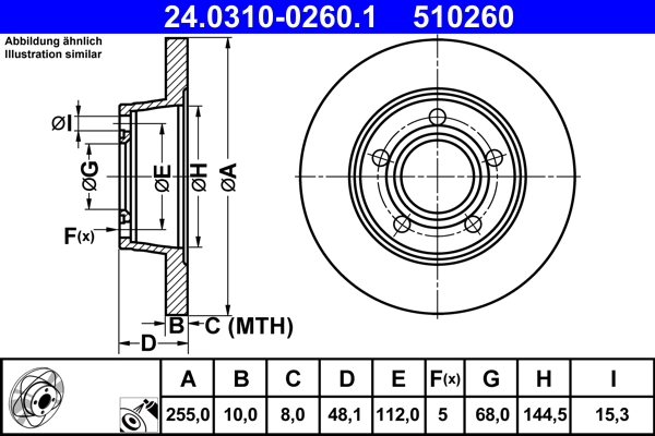 Brake Disc PowerDisc 24.0310-0260.1
