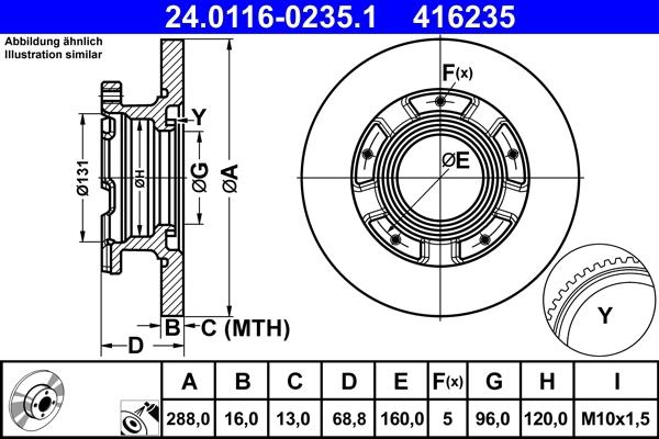 Brake Disc 24.0116-0235.1