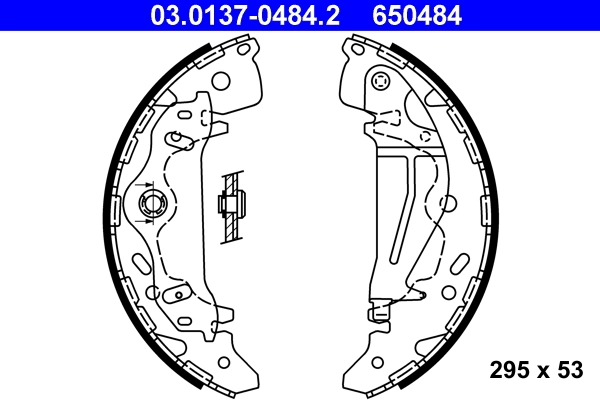 Brake Shoe Set 03.0137-0484.2
