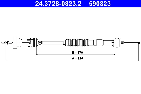 Cable Pull, clutch control 24.3728-0823.2