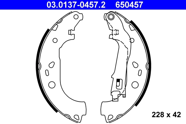Brake Shoe Set 03.0137-0457.2