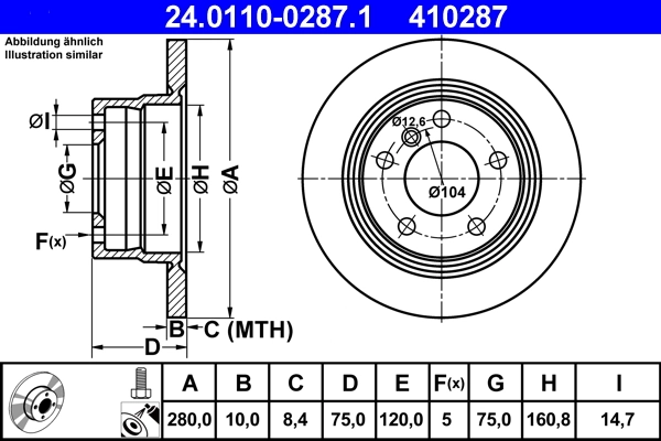 Brake Disc 24.0110-0287.1