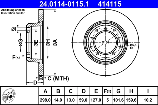 Brake Disc 24.0114-0115.1