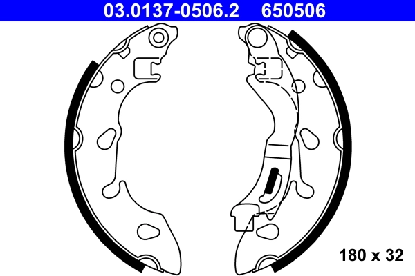 Brake Shoe Set 03.0137-0506.2