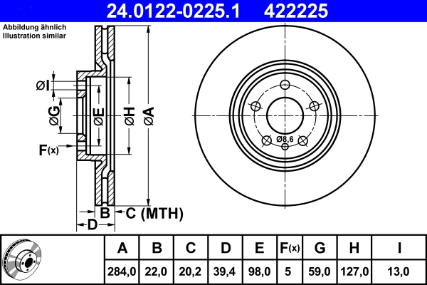 Brake Disc 24.0122-0225.1