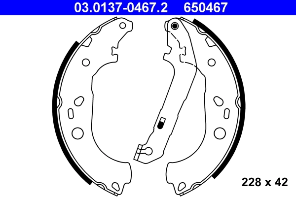 Brake Shoe Set 03.0137-0467.2