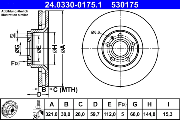 Brake Disc PowerDisc 24.0330-0175.1