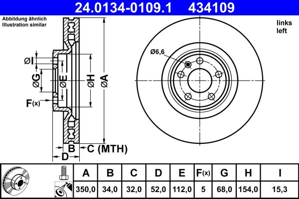 Cakera Brek 24.0134-0109.1