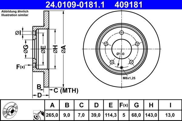 Brake Disc 24.0109-0181.1