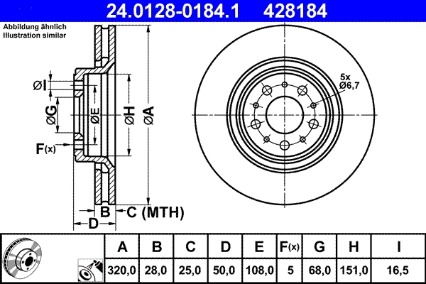 Brake Disc 24.0128-0184.1