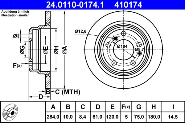 Brake Disc 24.0110-0174.1