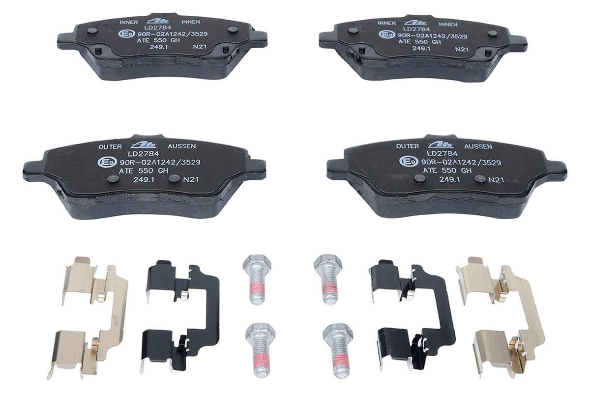 Brake Pad Set, disc brake ATE Ceramic 13.0470-2784.2