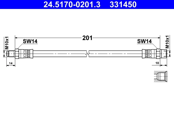 Brake Hose 24.5170-0201.3